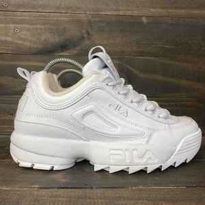 Fila Disruptor 2 Triple White 5vf80170-100 Women's Sneakers Size 9